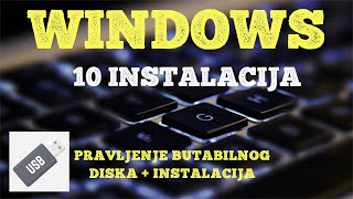 Kako Instalirati WINDOWS 10  USB bootable Windows 10 mTech [upl. by Rocky152]