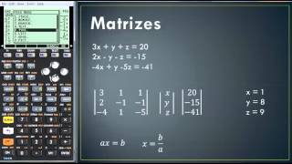 Matrizes  HP 50g [upl. by Pittel]