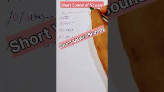 Short Sound of VowelsA E I O U englishgrammar shorts youtubeshortstrending gsrenglish👑 [upl. by Brotherson968]