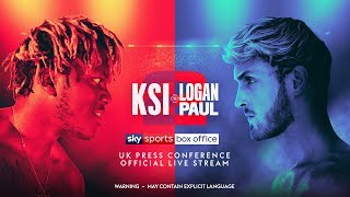 LIVE KSI vs Logan Paul 2 UK Press Conference ⚠️ [upl. by Nawuj]