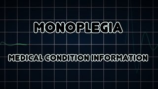 Monoplegia Medical Condition [upl. by Dekow]