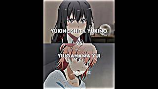 Yukino vs Yui  Oregairu Ova anime animeedit shorts viral [upl. by Etem]