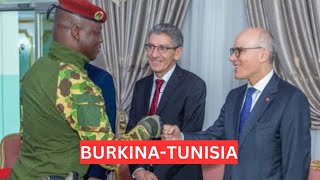 Burkina faso Tunisia Foreign Minister Welcomed by Ibrahim Traore Calls on Africans to be Vigilant [upl. by Joshuah799]