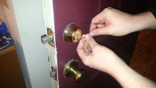 How to Pick a Front Door Lock Deadbolt EASY [upl. by Nileuqaj439]