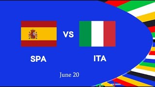 🔴LIVE Spagna vs Italia  Coppa UEFA Euro 2024  Partita in diretta oggi  completo della partita [upl. by Yttam]