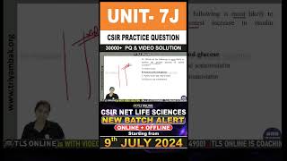 CSIR Practice Question  Unit 7 System Physiology  Topic J Endocrinology and reproduction [upl. by Chak830]