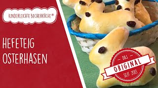 Osterhasen aus Hefeteig  Ostergebäck  Backen zu Ostern [upl. by Vivl]