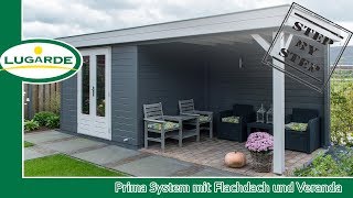 Gartenhaus bauen Prima System mit Veranda  Lugarde [upl. by Sima490]