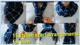 ♥【マフラーの巻き方メンズ】オシャレ度アップ１５アレンジ 15 stylish ways to wear a scarf for men [upl. by Delora]