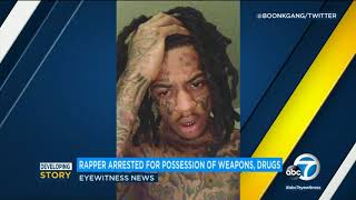 Rapper Boonk Gang due in Los Angeles court on weapons and drug charges  ABC7 [upl. by Daht]