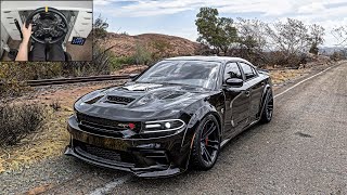 Dodge Charger SRT Hellcat Redeye  Forza Horizon 5  Steering Wheel Gameplay [upl. by Aneleairam]