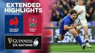 France v England  Extended Highlights  2022 Guinness Six Nations [upl. by Annekam]