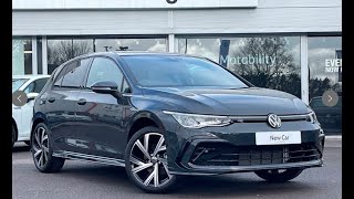 Brand New Volkswagen Golf RLine 15 TSI Manual Urano Grey  Wrexham Volkswagen [upl. by Fredelia]