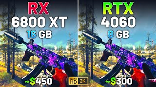 RX 6800 XT vs RTX 4060  Test in 12 Games in 2024 [upl. by Jaunita195]