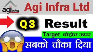 AGI Infra Ltd Q3 results Y24  AGI Infra share news today [upl. by Ylrebmic650]