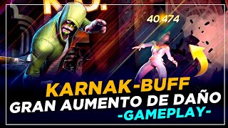 DAÑO INCREMENTADO  KARNAK BUFF  marvel batalla mcoc [upl. by Cord]