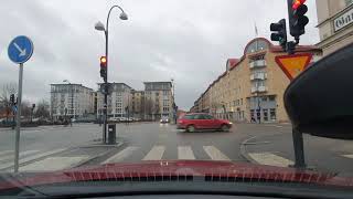 Driving in Örebro City Center  Dashcam Sweden  Daytime Driving [upl. by Lehar707]