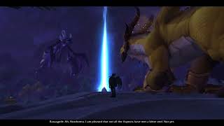 Raszageth Warns Nozdormu Cutscene in World of Warcraft Dragonflight [upl. by Grizelda371]