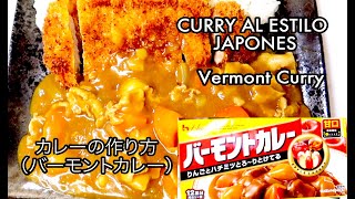 Receta Fácil  CURRY AL ESTILO JAPONES カレーの作り方 [upl. by Vania]