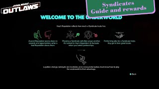 Star Wars Outlaws Syndicates Guide and Awards [upl. by Htebazie]