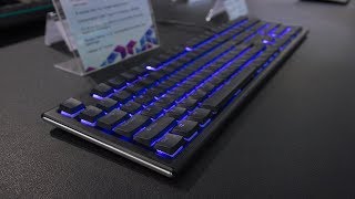 Ducky Blade with CHERRY MX Low Profile  Computex 2018 [upl. by Atteragram]