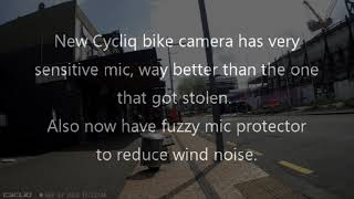 New Cycliq bike camera has very sensitive mic [upl. by Ydnagrub]