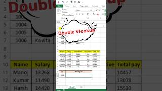 Master Double VLOOKUP in Excel Find Data Faster and Easier excel [upl. by Benedicto]