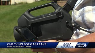 Thermographer in Plum testing for natural gas after deadly explosion [upl. by Toomin29]