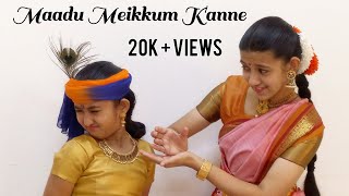 Maadu Meikkum Kanne Dance by Nandana Krishnamurthy amp Navanya Krishnamurthy [upl. by Ennahtebazile]