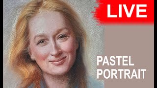 LIVE Drawing session  Pastel Portrait [upl. by Wildee954]