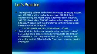 Job Order Costing 2 Intro to Managerial Accounting C4 Professor Savita Sahay [upl. by Hayarahs]