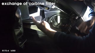 r172 slk Cabin filter replacement [upl. by Tayyebeb]