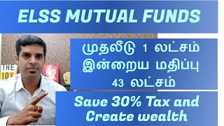 ELSS MUTUAL FUNDS IN TAMIL  TAX SAVING FUNDS  NIVAS NARASIMHAN [upl. by Aimahc]