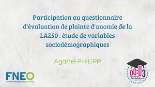 Concours 3 minutes édition 2024  Agathe PHILIPP [upl. by Reta]