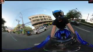 YZF R6 Last Production  Go Pro Max 360 Test Ride [upl. by Myrtice]