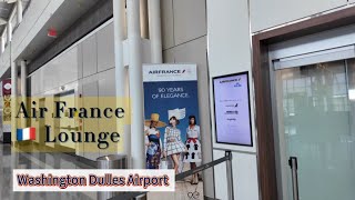 Air France Lounge  IAD Washington DC Dulles International Airport [upl. by Kape]