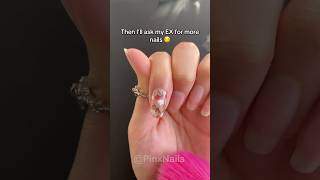 I LOVE MY EX 😏😍 nails naildesign nailart nailtutorial nailpolish gelnails manicure mani [upl. by Kcirdehs]