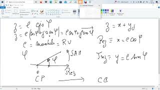 Passage de coordonnée polaire à rectangulaire de 110 cis131° [upl. by Collette]