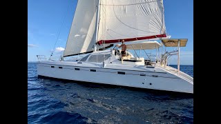 Privilege 495 Catamaran  Full WalkThrough Unlimited Freedom on the Ocean [upl. by Yelsnya]