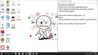 win 10 ekran videosu kaydetme sorunu [upl. by Annavaig]