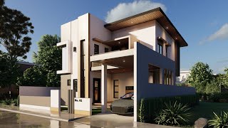 TWO STOREY RESIDENCE TEASER  3 BEDROOM  MODERN HOUSE DESIGN  EXTERIORS [upl. by Enomahs]