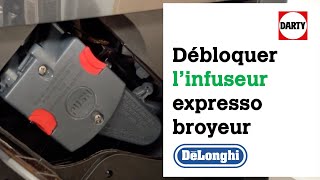 Débloquer linfuseur sur votre machine expresso Delonghi pour le nettoyer [upl. by Homerus41]