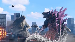 Godzilla Legendary x Godzilla Minus One  レジェンダリーゴジラ ｘ ゴジラ マイナスワン 【Blender】【3Danimation】【3Dアニメーション】 [upl. by Nnovahs]