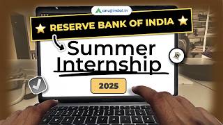 RBI Summer Internships 2025  How to Apply  Eligibility  Stipend  RBI Grade B 2025  Anuj Jindal [upl. by Laup529]