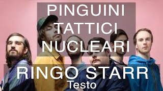 Pinguini Tattici Nucleari  Ringo Starr Testo e Musica [upl. by Cirdes]