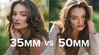 35mm vs 50mm Comparison for Portrait Photography [upl. by Infield688]