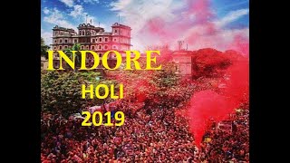 HOLI RANG PANCHAMI GER RAJWADA SARAFA INDORE 2019 WITH BHAGWA RANG [upl. by Jar]