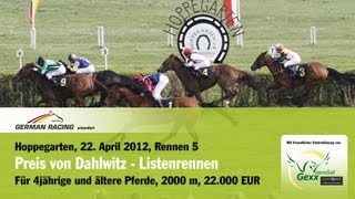 Hoppegarten Preis von Dahlwitz 2242012  Sieger Baschar [upl. by Tedric]