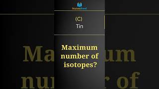 Which of the following has maximum number of isotopes [upl. by Akiemehs950]