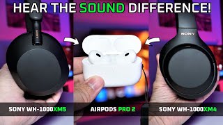 AirPods Pro 2 vs Sony WH1000XM4 vs WH1000XM5  Impossible to compare 😳 [upl. by Aicatsanna]